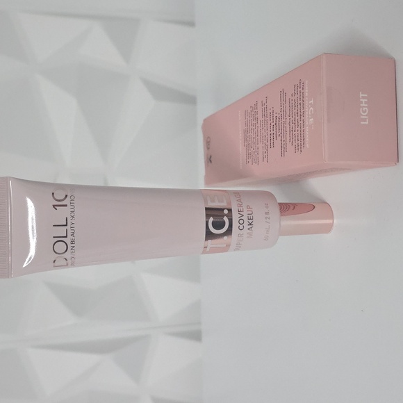 NWT Doll 10 T.C.E Super Coverage In Shade Light With Doll 10 Foundation Brush - Picture 2 of 4